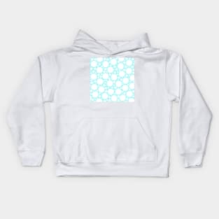 Polka Dots Pastel Blue & White Kids Hoodie